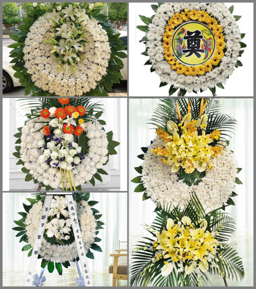 安徽阜阳市颍上县慎城镇瓦房村花圈速递